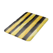 Honey Bee Black Gold Yellow Christmas バスマット (アングル)