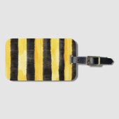 Honey Bee Black Gold Yellow Christmas ラゲッジタグ (正面横)