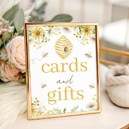 Honey Bee Botanical Cards and Gifts Sign 台座サイン