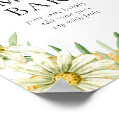 Honey Bee Bridal Mimosa Bar Drink Station Sign ポスター (角)