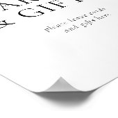 Honey Bee Bridal Shower Cards And Gift Table Sign ポスター (角)