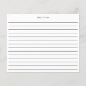 Honey Bee Bridal Shower Double Sided Recipe Card (裏面)