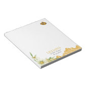 Honey Bee Bridal Shower Favor Notepad ノートパッド (アングル)