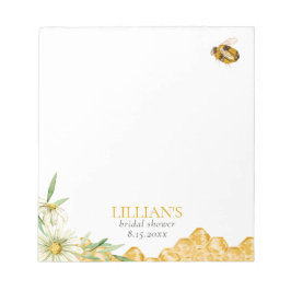 Honey Bee Bridal Shower Favor Notepad ノートパッド