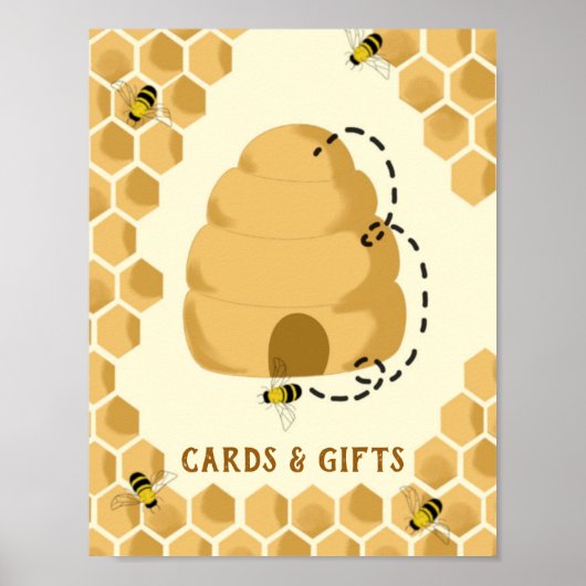 Honey Bee Cards and Gifts ポスター (正面)