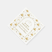 Honey Bee Garden Baby Shower スタンダードカクテルナプキン (角)