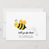 Honey Bee Girls First誕生日写真 招待状 (裏面)