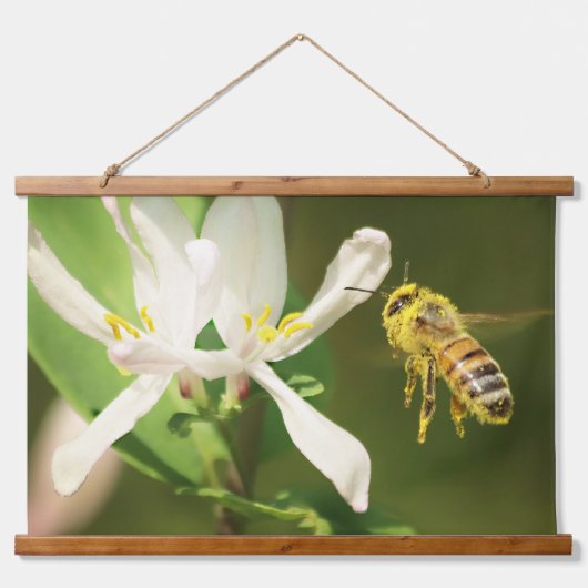 Honey bee Hanging Tapestry 吊り下げ型タペストリー (正面)