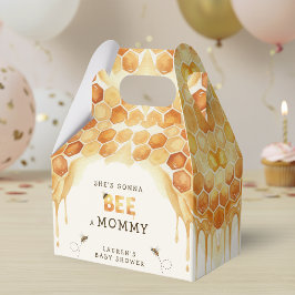 Honey Bee Honeycomb Watercolor Baby Shower フェイバーボックス