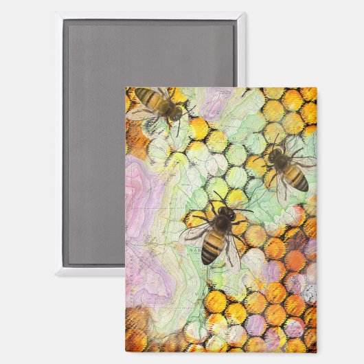Honey bee magent マグネット (正面/裏面)