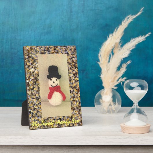 Honey Bee Mineフォトプラークw Easel フォトプラーク (側面)