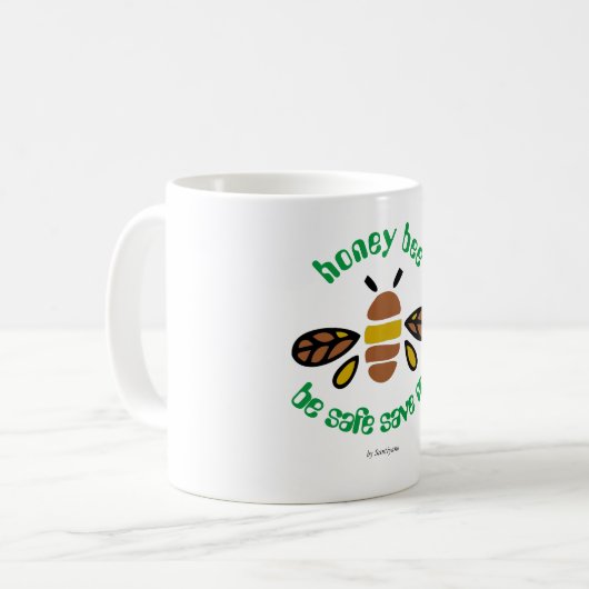 Honey Bee Mug classique コーヒーマグカップ (正面左)