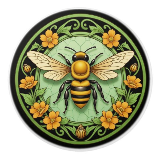 Honey Bee Nouveau Ceramic Knob セラミックノブ (正面)