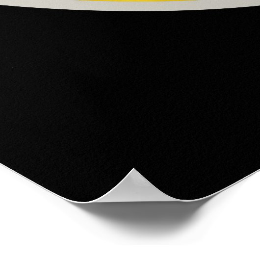 Honey bee ON A YELLOW BLOOM ポスター (角)