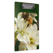 Honey Bee Plum Blossom Nature Study Clipboard クリップボード (右)