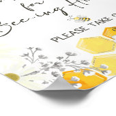 Honey Bee Sign ポスター (角)