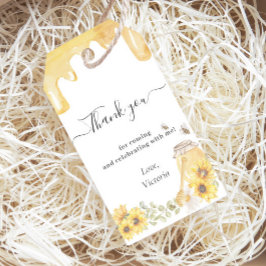 Honey Bee Sunflowers Gender Reveal You ギフトタグ