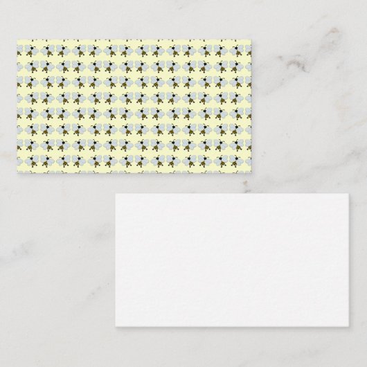 Honey Bee Watercolor 名刺 (正面/裏面)