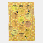 Honey Bees 2026カレンダー キッチンタオル (縦)