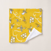 Honey Bees Bath Towel Set バスタオルセット (ウォッシュタオル)