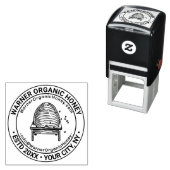 Honey Bees Beehive Business Name Loc URL Email #3 セルフインキングスタンプ (インサイチュ)