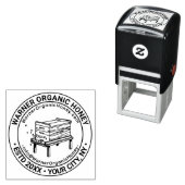 Honey Bees Beehive Business Name Loc URL Email #4 セルフインキングスタンプ (インサイチュ)