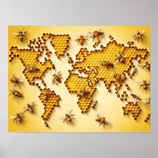 Honey Bees Wall Art World Artポスター ポスター (正面)
