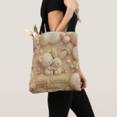 Honey Bonny Baby Cute Bear & Bunny Tote Bag トートバッグ (クローズアップ)