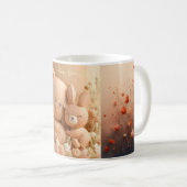 Honey Bonny Baby Mug – Baby Bear & Bunny コーヒーマグカップ (正面右)