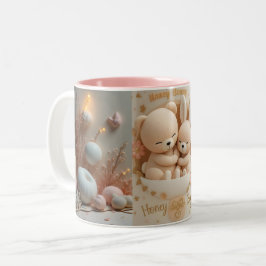 Honey Bonny Baby Mug – Baby Bear & Bunny ツートーンマグカップ