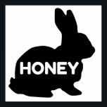 Honey Bunny Cute Funny ポスター<br><div class="desc">pets,  cute,  breed,  animals,  dog,  cat , nature,  cats,  paw,  adopt,  funny,  dogs , kitty , kitten , foster,  space , feline,  love , cool , puppy,  vintage</div>