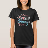 Honey Bunny Cute Trendy Girly Easter Sunday Rabbit Tシャツ (正面)