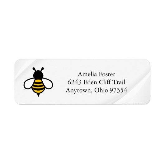 Honey Business Return Address Label ラベル (正面)