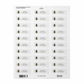 Honey Business Return Address Label ラベル (フルシート)