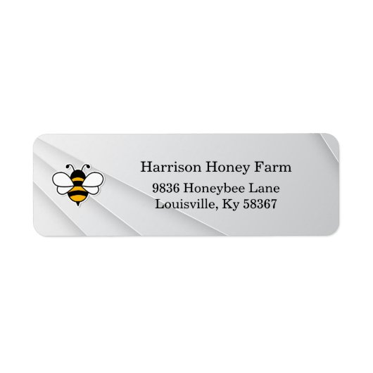 Honey Business Return Address Label ラベル (正面)
