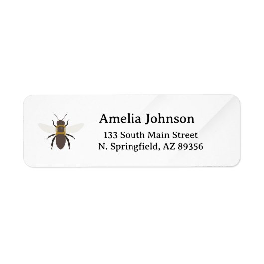 Honey Business  Return Address Label ラベル (正面)