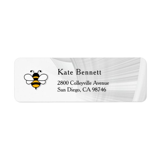 Honey Business  Return Address Label ラベル (正面)