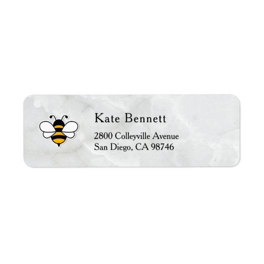 Honey Business  Return Address Label ラベル (正面)
