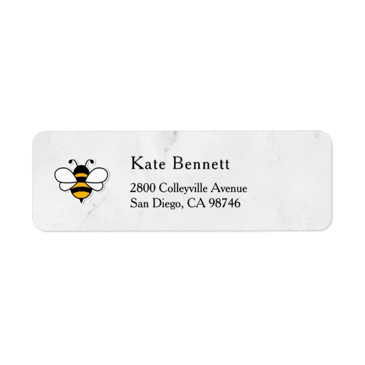 Honey Business  Return Address Label ラベル (正面)