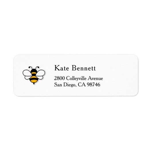 Honey Business  Return Address Label ラベル (正面)