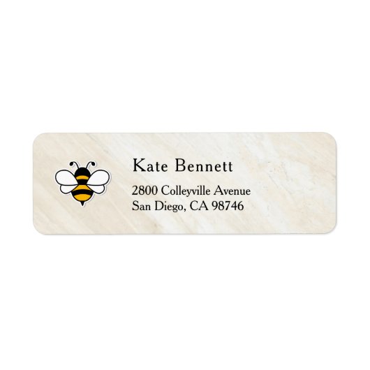 Honey Business  Return Address Label ラベル (正面)