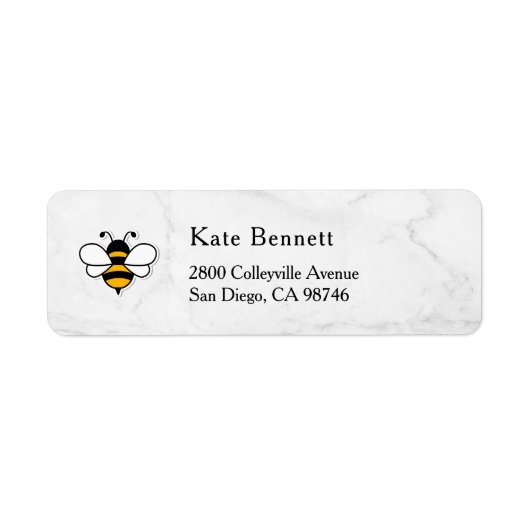 Honey Business  Return Address Label ラベル (正面)