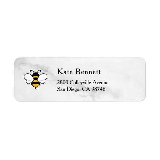 Honey Business  Return Address Label ラベル (正面)