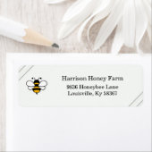 Honey Business Return Address Label ラベル (インサイチュ)