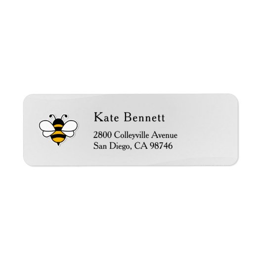 Honey Business  Return Address Label ラベル (正面)