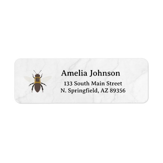 Honey Business  Return Address Label ラベル (正面)