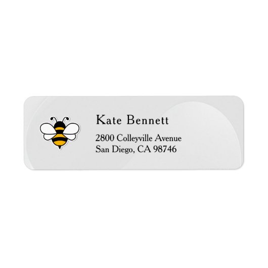Honey Business  Return Address Label ラベル (正面)