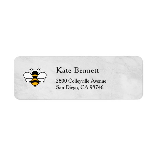 Honey Business  Return Address Label ラベル (正面)