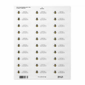 Honey Business Return Address Label ラベル (フルシート)