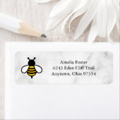 Honey Business Return Address Label ラベル (インサイチュ)